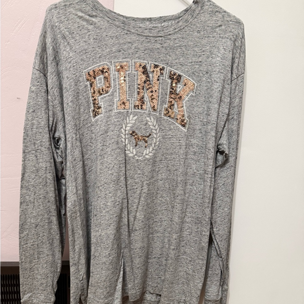 PINK Victoria's Secret Heathered Top